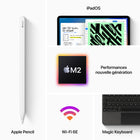 Apple - iPad Pro 11 po ecran Liquid Retina, Wi-Fi, puce M2, 128 Go, Argent-Face ID pour l'authentification securisee et Apple Pay