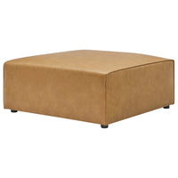 Modway - Mingle Cuir végane Ottoman - Tan-Ottoman moderne contemporain