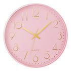 Monarch Specialties - 9108 Horloge Murale Rond de 12" - Visage Rose/Cadre Rose-Ajoutez une touche industrielle contemporaine à votre décoration avec cette élégante horloge murale ronde de12 pouces, dotée d'un cadran rose chic sur un cadre rose stylé