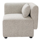 Zuo - Simu Chaise d’angle - Grège dune-Dimensions: 29,1 po L x 29,5 po L x 27,6 po H