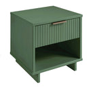 Manhattan Comfort - Table de nuit moderne Granville 18,11" à 1 tiroir - Vert sauge-Assemblage à domicile requis Tout le matériel inclus