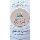 Rosedale Gold - Cartes de souhaits Mariage avec enveloppes – 5-1/2 po x 8 po – gâteau – paquet de 6-Cartes de souhaits qualité boutique