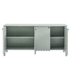 Modway - Emmeline 66" 4 portes festonnées Armoire à buffet - Sage-8