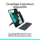 Logitech - Étui-clavier Flip Folio pour iPad 11/13 Pro (M4/M5) Air 13/11 (M2/M3/M4) 5e génération - Graphite-Durée de vie des piles de 2 ans : piles bouton remplaçables (4 piles CR2016 incluses avec le clavier Bluetooth)	