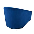 Modway - Series Performance Velvet Tissu Chaise pivotante - Marine-Coussinets de pied non marqués