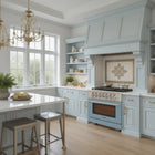 Kucht - 36 po Série KFX-X Cuisinière Pro Style au gaz propane - Acier inoxydable/Bleu pâle-Garantie limitée du fabricant de 2 ans