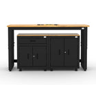 Cat - Ensemble d’armoires de garage (PAA) incluant 1 armoire de base, 1 armoire à tiroir et un établi de 72 po-Ensemble armoire et établi 3 pièces : Deux armoires de base robustes jumelées à un établi de 72 po offrent rangement pratique et surface de travail dans un format compact.
