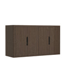 Manhattan Comfort - Buffet moderne Rivington 60" à 4 portes - Noyer-Recommandé pour un téléviseur jusqu'à 70 pouces