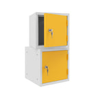 Ceha Canada - Caisson-casier cubique OKK de 12 po - Porte jaune-PIEDS DE SOCCLE OPTIONNELS : Surélevez votre casier avec des pieds optionnels pour une stabilité et un dégagement accrus