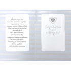 Rosedale Gold - Cartes de souhaits Mariage avec enveloppes – 5-1/2 po x 8 po – Cœurs argentés – paquet de 6-Imprimées sur un papier de qualité non couché
