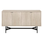 Hudson&Canal - Buffet Richmond 58" L - Aulne Blanc-Un design contemporain moderne pour votre salle à manger, votre cuisine ou votre bureau