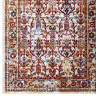 Modway - Entourage Jessa Treillis floraux vintage vieillis Tapis de 5 pi l x 8 pi L - Ivoire Bleu Orange Jaune Rouge-Résistant aux taches / Facile à nettoyer