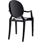 Nicer Furniture - fauteuil fantôme de Louis XVI - noir-6
