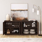 Hudson&Canal - Table de buffet Alston 68" L - Brun aulne-Dimensions du produit : 15,5" L x 68" l x 29" H