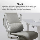 COUGAR - Stryder Chaise de bureau ergonomique avec support lombaire et accoudoirs relevables - blanc-Mobilité silencieuse: Les manchons des roulettes réduisent la friction et éliminent le bruit indésirable, permettant à la chaise de glisser doucement et silencieusement sur tous les types de sol