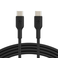 Belkin - Câble USB-C vers USB-C - 1 m - Noir -GRANDE COMPATIBILITÉ : Le câble Belkin BoostCharge est compatible avec les appareils Apple iPhone 15 Series, Samsung 23 et 22, Google Pixel 7 et 6 et autres appareils compatibles USB-C.