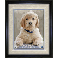 Toronto Maple Leafs 12.5X15 Dog impression - Impression encadree - 12" x 15"-Qualité supérieure - virtual frames