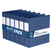 Davis Group Super économie, Reliure à anneaux ronds 2 po, paquet de 6 – Bleu Royal-3 Reliure À Anneaux