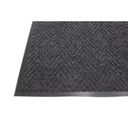 Edgewood - Tapis Chevrons Pour Trafic Moyen - 3 pi l x 4 pi L - Charbon-75% polypropylène et 25% polyester teint dans la masse, stabilisés aux UV, avec un support en vinyle PVC