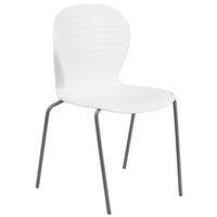 Flash Furniture – Chaise empilable HERCULES d’une capacité de 551 lb, blanc (RUT3WH)-Chaise empilable multi-usages