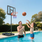 Soozier – Panier de basketball portatif extérieur-Le panneau incassable minimise les risques de blessure et de dommages
