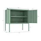Manhattan Comfort - Ava 23,6 po Buffet Moderne d’Appoint - Vert-Comprend 1 étagère réglable