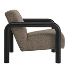 Modway - Sereno Boucle Chaise d’accent - Terre Noire-Glissières de plancher sans marquage