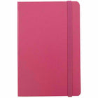 JAM Paper - Carnet de voyage à couverture rigide avec élastique - 70 feuilles lignées - 4" x 6" - Baie rose-Couleur : baie rose | Soyez élégant et organisé avec un carnet de notes colouré.