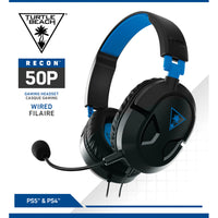 Turtle Beach - Earforce Casque de jeu Recon 50P pour PS4/xBone-Se branche directement aux systèmes PlayStation®4 et PS VitaTM, et à d'autres appareils dotés d'une prise audio 3,5 mm