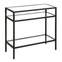 Hudson&Canal - Table d'appoint rectangulaire Sivil 61 cm (24 po) - Bronze noirci-Un design contemporain moderne pour votre salon, votre chambre et plus encore