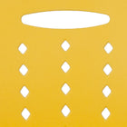 Flash Furniture - Chaise empilable jaune de la série HERCULES à base traîneau d'une capacité de 881 lb avec dossier ventilé-Conception pour un usage commercial