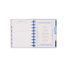 The Happy Planner - Planificateur daté format classique 2026–2027 à reliure à disques - 9-3/4 po x 5-5/16 po - Bleus champêtres-Comprend 3 mois bonus, un signet et des autocollants