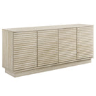 Modway - Render 70 po Faux travertin Meuble de télévision pour meuble de buffet, Travertin-Armoire de rangement polyvalente