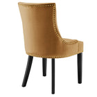 Modway - Marquis Performance Velvet Chaises de salle à manger Ensemble de 2 - Cognac-Assemblée requise