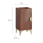 Modway - Daylight 18" Armoire à coiffeuse de salle de bain - Noyer-8