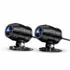 Vantrue - Caméra embarquée double F1 4K pour moto avec carte SD 64 Go-Enregistrement double capture les images avant et arrière en 4k et 1080p à 30fps offrant une vidéo claire et détaillée pendant les trajets