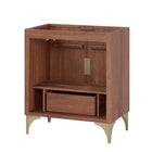 Modway - Daylight 30" Armoire à coiffeuse de salle de bain - Noyer-Assemblée requise