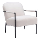 Zuo - Chicago Fauteuil d’appoint - Ivoire-Aucun assemblage requis