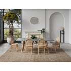 Manhattan Comfort - Paragon 1.0 Lot de 2 chaises de salle à manger rembourrées style industriel chic 17,52 po - Nature et Avoine-Canne naturelle fine fabriquée à partir de véritable rotin en bois