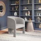 Zuo - Hull Fauteuil d’appoint - Gris ardoise-Supporte jusqu'à 280 lb