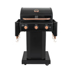 Kenmore - Barbecue au gaz sur piédestal à 3 brûleurs - Noir/cuivré-Surface de cuisson totale : 512 pouces carrés.