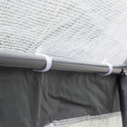Outsunny - serre de jardin robuste 7 pi x 12 pi x 7 pi à entrée piétonne-Structure en acier avec revêtement en poudre résistant à l'écaillage et à l'usure
