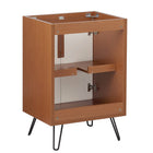 Modway - Energize 24" Armoire de toilette de salle de bain (lavabo non inclus) - Blanc cerise-Construction en MDF et panneau de particules