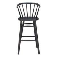 Zuo - Stenger Tabouret de bar - Noir - Ensemble de 2-Support pour les bras