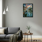 Venice Italy - Toile encadree - 22" x 31"-Prêt à accrocher - livré entièrement assemblé
