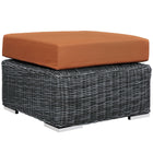 Modway - Summon Terrasse extérieure Ottoman Sunbrella in Toile toscane-Tissu Sunbrella durable