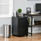 Vinsetto - Armoire à dossiers à cloisons réglables - noir-Une cloison amovible maintient les dossiers en place et peut également être ajustée pour classer les dossiers
