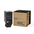Ecotone Lexmark 71C1HY0 Cartouche de toner remanufacturée - Rendement élevé - Jaune-Le rendement élevé réduit la fréquence des remplacements et les coûts d'impression