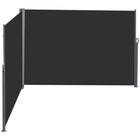 Outsunny - Store latéral double rétractable - noir-Stores latéraux doubles flexibles pour une utilisation en extérieur
