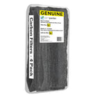 GermGuardian - Filtres à charbon de rechange authentiques pour purificateurs d'air de 34 cm (13,5 pouces) - Lot de 4-Les filtres de remplacement au charbon en pack de 4 sont conçus pour lutter efficacement contre les odeurs indésirables, les polluants nocifs et capturer les grosses fibres et particules.